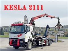 Renault C520  HAKOWIEC + KESLA 2111  6x4  STAN