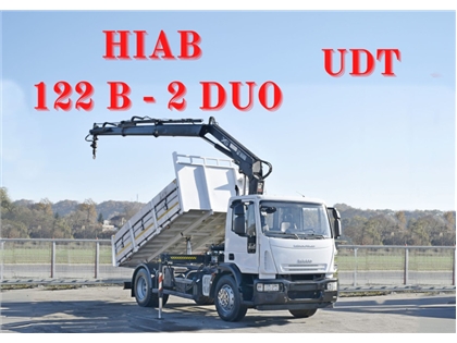 Iveco Eurocargo 180E28 WYWROTKA 4,40 m + HIAB 122