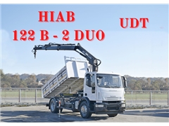 Iveco Eurocargo 180E28 WYWROTKA 4,40 m + HIAB 122