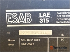 Sprzedam agregat spawalniczy ESAB LAE 315 poprzez