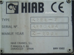 Volvo FH 440 + HIAB 422 E-7 + 8X4 + PERFECT CONDITION