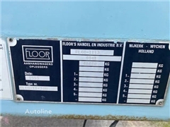 Naczepa platforma Floor robuuste vlakke oplegger ,