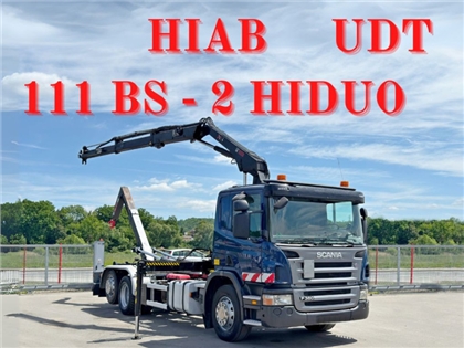 SCANIA P 360  Hakowiec  HIAB 111 BS - 2 HIDUO +