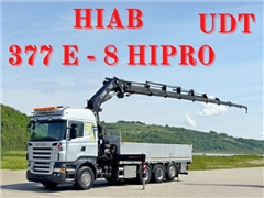 SCANIA R 480  SKRZYNIA 6,85m  HIAB 377 E-8 HIPRO