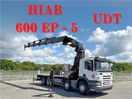 SCANIA P 420  PLATFORMA 7,00 m  HIAB 600 EP - 5