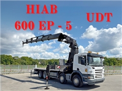 SCANIA P 420  PLATFORMA 7,00 m  HIAB 600 EP - 5