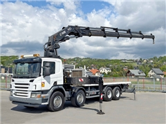 SCANIA P 420  PLATFORMA 7,00 m  HIAB 600 EP - 5