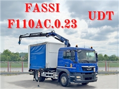 MAN TGM 15.250 PLANDEKA 3,50 m  FASSI F110AC.0.23