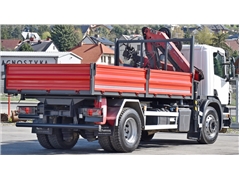 SCANIA P250  WYWROTKA 4,75m + HMF 635 K2 + PILOT