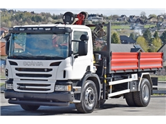 SCANIA P250  WYWROTKA 4,75m + HMF 635 K2 + PILOT
