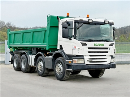 SCANIA P 380  WYWROTKA 5,70 m + BORDMATIC  8x4