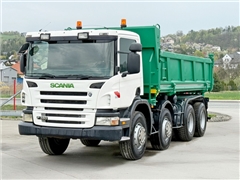 SCANIA P 380  WYWROTKA 5,70 m + BORDMATIC  8x4