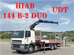 DAF CF 85.860  LAWETA 7,20 m + HIAB 144 B-2 DUO