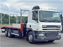 DAF CF 85.860  LAWETA 7,20 m + HIAB 144 B-2 DUO