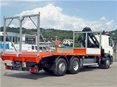 DAF CF 85.860  LAWETA 7,20 m + HIAB 144 B-2 DUO
