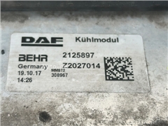 Chłodnica wody DAF XF 106 480 2050481 do ciągnika