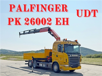 SCANIA R 500  SKRZYNIA 6,00 m + PK 26002 EH + PIL