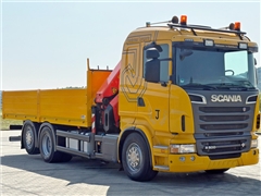 SCANIA R 500  SKRZYNIA 6,00 m + PK 26002 EH + PIL