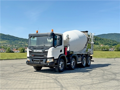 SCANIA P 450   BETONOMIESZARKA / 8x4  STAN BDB