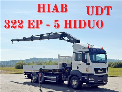 MAN TGS 26.400  SKRZYNIA 6,55 m  HIAB 322 EP - 5