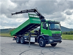 MERCEDES AROCS 2636  WYWROTKA 6,00 m  HIAB 122 E