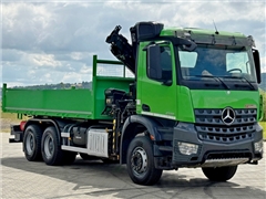 MERCEDES AROCS 2636  WYWROTKA 6,00 m  HIAB 122 E