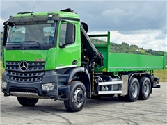 MERCEDES AROCS 2636  WYWROTKA 6,00 m  HIAB 122 E