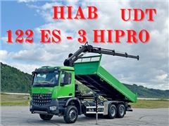 MERCEDES AROCS 2636  WYWROTKA 6,00 m  HIAB 122 E