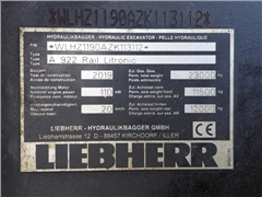 Koparka dwudrogowa LIEBHERR A 922 RAIL LITRONIC