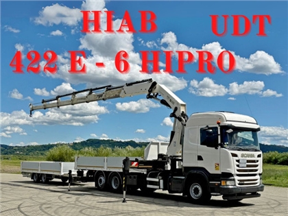 SCANIA R 440  HIAB 422 E-6 HIPRO/PILOT+PRZYCZEPA