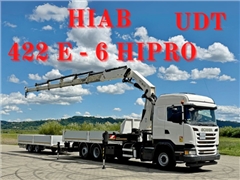 SCANIA R 440  HIAB 422 E-6 HIPRO/PILOT+PRZYCZEPA
