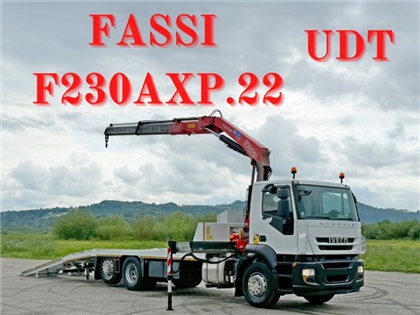 IVECO STRALIS 310  LAWETA 7,15 m + FASSI F230AXP.
