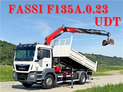 MAN TGS 18.360  WYWROTKA 4,80 m FASSI F135A.0.23