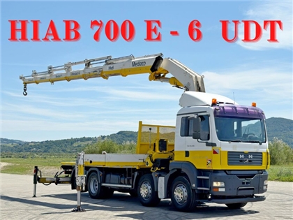 MAN TGA 35.430  PLATFORMA 6,10 m  HIAB 700 E - 6