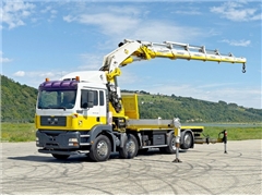 MAN TGA 35.430  PLATFORMA 6,10 m  HIAB 700 E - 6