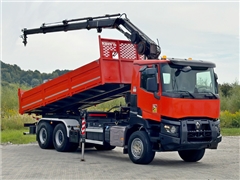 Renault K 380  WYWROTKA 6,50 m  HIAB 144 BS - 3