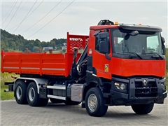 Renault K 380  WYWROTKA 6,50 m  HIAB 144 BS - 3