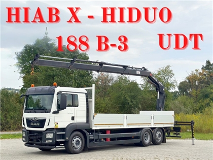 MAN TGS 26.460  SKRZYNIA 7,25 m  HIAB X HIDUO 18