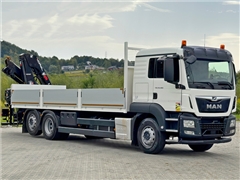 MAN TGS 26.460  SKRZYNIA 7,25 m  HIAB X HIDUO 18