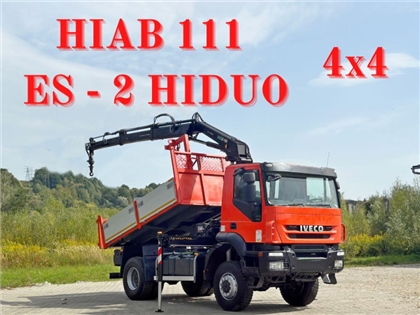 Iveco TRAKKER 190T36  WYWROTKA 3,70 m HIAB 111 E