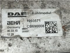 Chłodnica wody DAF CF EURO 6 do ciągnika siodłoweg