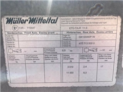 Przyczepa do przewozu sprzętu budowlanego Müller-M