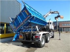 MAN TGS 26.400 + 6x6 + HIAB 166 E3 HIPRO + 3SIDE TIPPE
