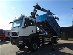 MAN TGS 26.400 + 6x6 + HIAB 166 E3 HIPRO + 3SIDE TIPPE
