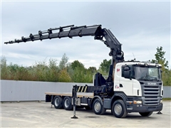 SCANIA R 620  PLATFORMA 6,45 m  HIAB 600 E - 9 +