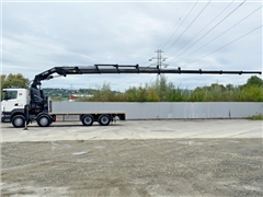 SCANIA R 620  PLATFORMA 6,45 m  HIAB 600 E - 9 +