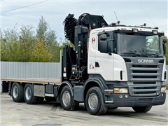 SCANIA R 620  PLATFORMA 6,45 m  HIAB 600 E - 9 +