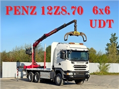 SCANIA G 490  DO TRANSPORTU DREWNA  PENZ 12Z8.70