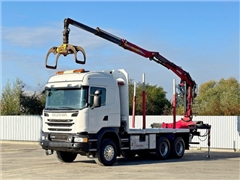 SCANIA G 490  DO TRANSPORTU DREWNA  PENZ 12Z8.70