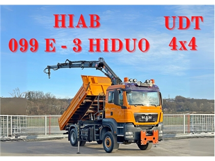 MAN TGS 18.360 4x4 Wywrotka 4,10 m HIAB 099 E-3 HI